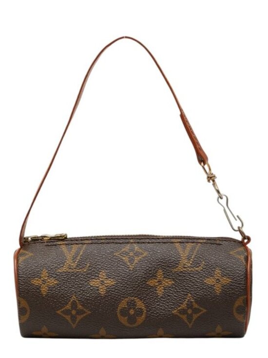 Louis Vuitton Handbags - Louis Vuitton Monogram Papillon Handbag Pouch Brown Leather